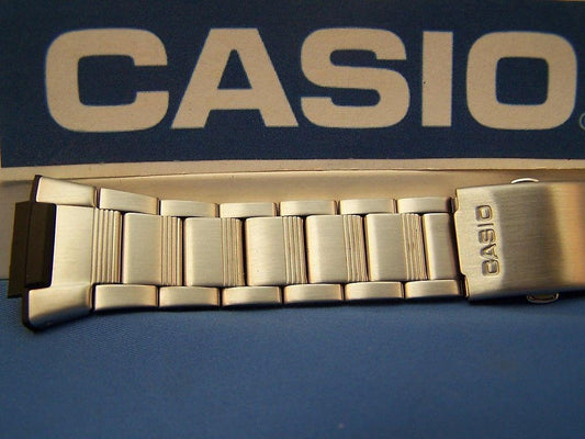Casio Watchband AE-2000, W-S220 Steel Bracelet SilverTone W/Push Button Buckle