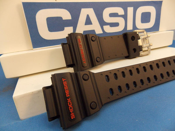 Casio watchband GXW-56, GX-56 Black G-Shock  Red Letters Mud Shock Resist