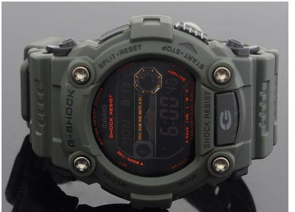 Casio watchband G-7900 -3, GR-7900, GW-7900 Green Rub G-Shock  Watchband