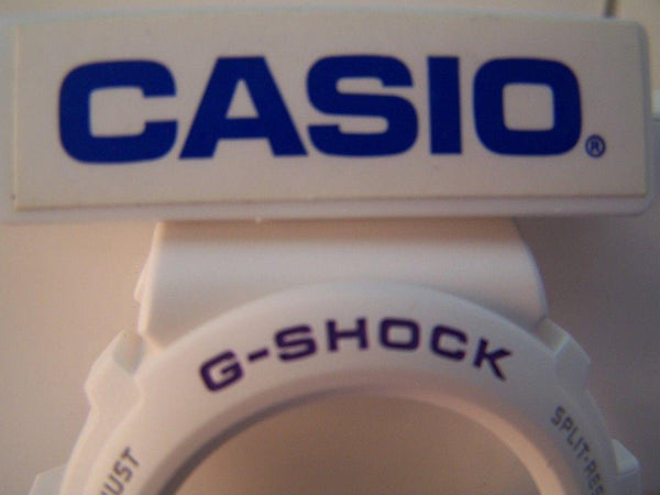 Casio Watch Parts Bezel/Shell GW-6900 A-7,G-6900.White w/Purp/Gray Letter
