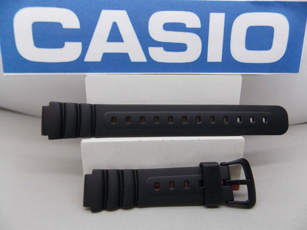 Casio watchband LW-22 Lady 14mm black Resin sport watchband with spring bars