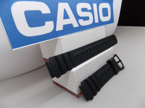 Casio watchband LW-22 Lady 14mm black Resin sport watchband with spring bars