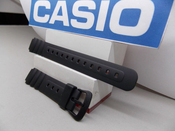 Casio watchband LW-22 Lady 14mm black Resin sport watchband with spring bars