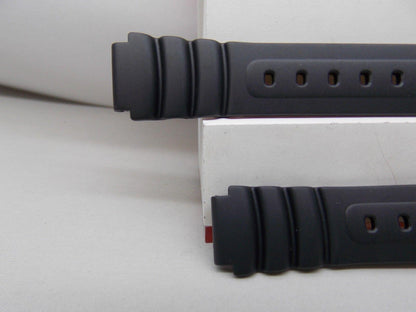 Casio watchband LW-22 Lady 14mm black Resin sport watchband with spring bars