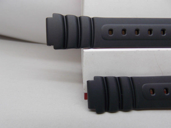 Casio watchband LW-22 Lady 14mm black Resin sport watchband with spring bars