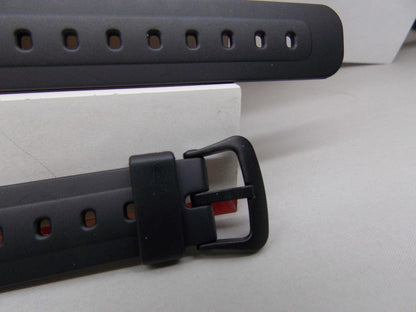 Casio watchband LW-22 Lady 14mm black Resin sport watchband with spring bars