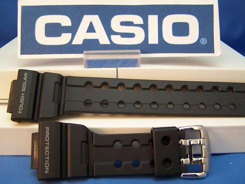 Casio Watchband GWF-1000,GF-1000 G-Shock Frogman black Strap Silver Tone buckle