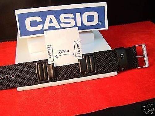 Casio Watchband DW-5600 B, G-353 B.1 Piece Black Fabric Strap For 16mm Watches