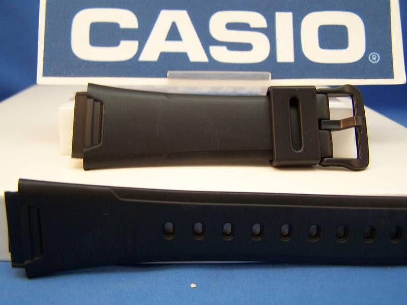 Casio Watchband AW-37 Black Resin Strap. Watchband