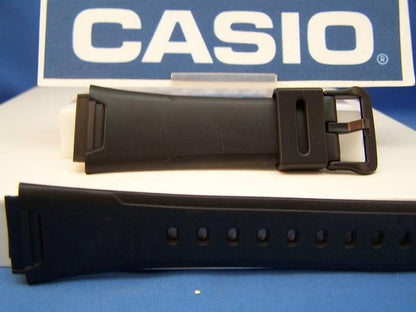 Casio Watchband AW-37 Black Resin Strap. Watchband