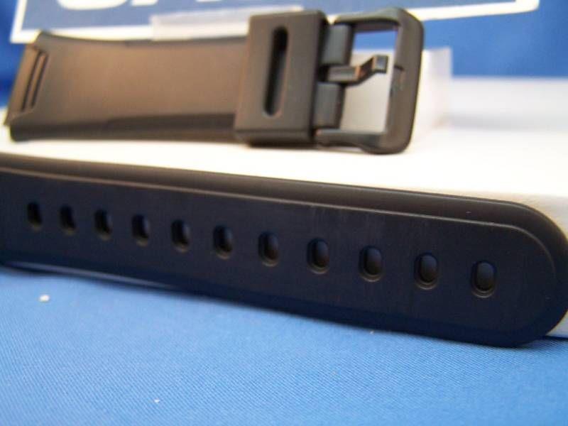 Casio Watchband AW-37 Black Resin Strap. Watchband