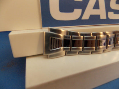 Casio watchband AQF-102 WD-1 Bracelet All Steel Silver Tone w/Push Button buckle