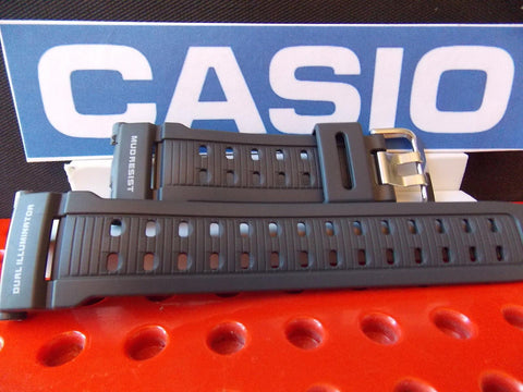 Casio Watchband G-9000 MX-8 Gray Mud Resist Dual Illuminator G-Shock Strap.