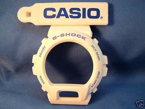 Casio Watch Parts DW-6900 CS-7 White Bezel blue Letters