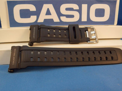 Casio Watchband G-9010 and GW-9010 Mud Resist Tough Solar Black Resin Strap