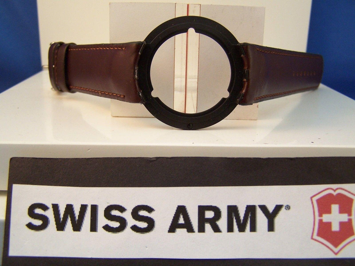 Swiss Army watchband Seaplane Chronograph Swiss Air Force. Brown Leath ...