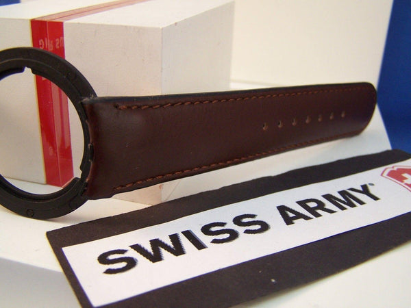 Swiss Army watchband Seaplane Chronograph Swiss Air Force. Brown Leather 21mm