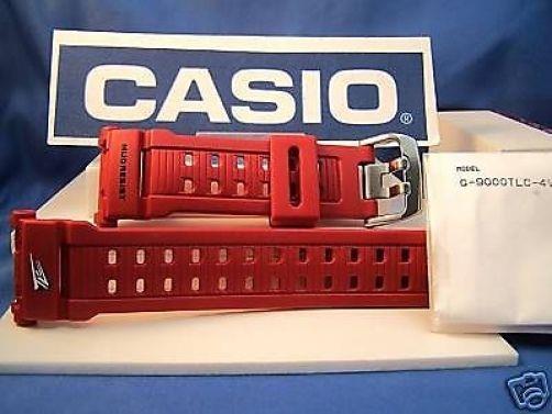 Casio Watchband G-9000 TLC Mudman Red. Steel Double Nib Buckle