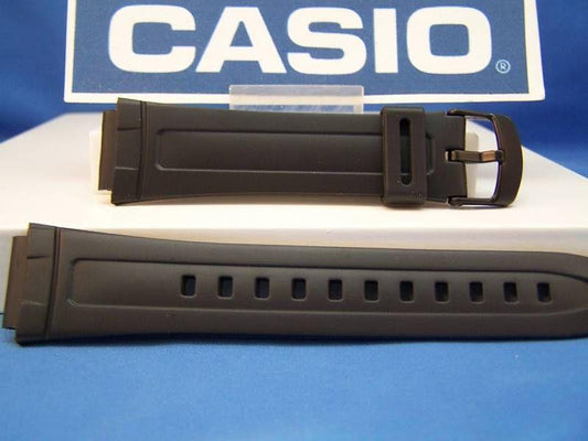 Casio Watchband AW-80 and AW-82 18mm Black Resin Strap