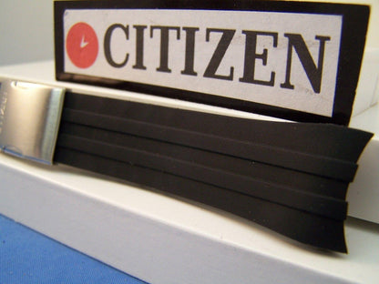Citizen Watchband CB0020 H144-S067383.World Perpetual ECO AT.Black Rub w/Deploy