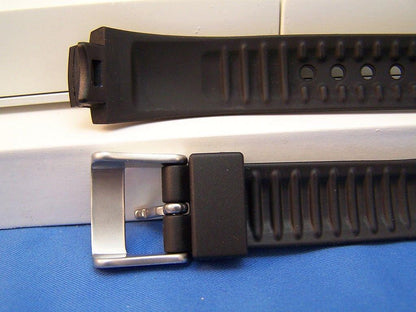 Swiss Army Watch Band Excursion Ladies Black Rubber w/pins