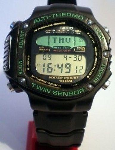 Casio watchband ALT-6100.ALT-600 Pro Trek Alti-Thermo Twin Sensor. 20mm Long