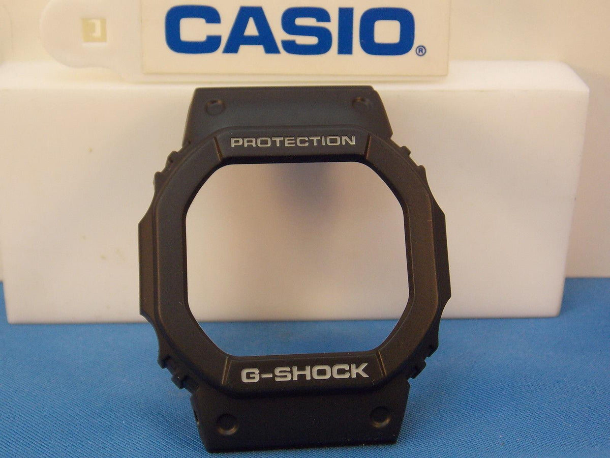 Casio Watch Parts DW-56 RT Bezel/Shell and fits GW-5600 J1.Black w/White Letters