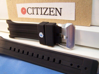 Citizen Watchband BJ2135,BJ2145 Bk# 4-S065551F Blk Resin Strap Promaster Divers