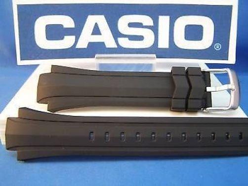 Casio watchband EF-514 Edifice  Black Resin w/pins