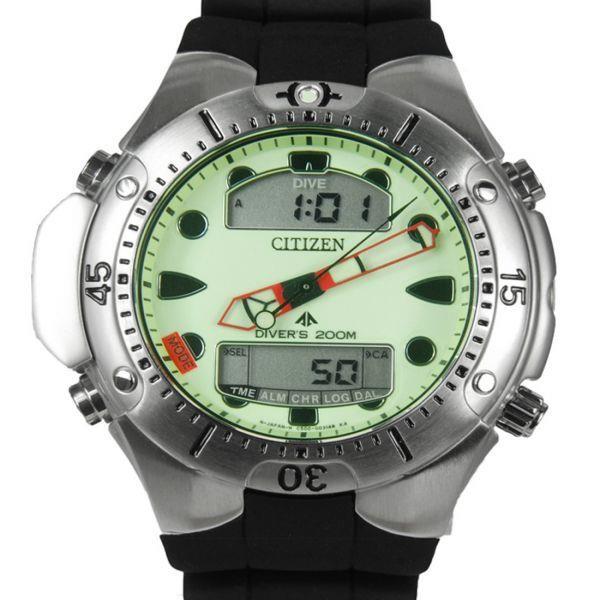 Citizen watchband Aqualand lll JP1060, BJ2040 Black Resin Divers   200m