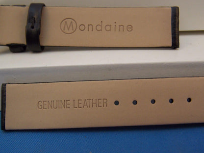 Mondaine Swiss Railways watchband FE3116.20Q 16mm wide  Black Leather .