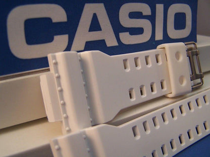 Casio Watchband GA-100 A-7,G-8900,GR-8900,GW-8900.Shiny White Resin G-Shock