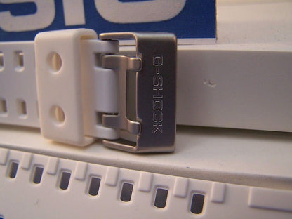 Casio Watchband GA-100 A-7,G-8900,GR-8900,GW-8900.Shiny White Resin G-Shock