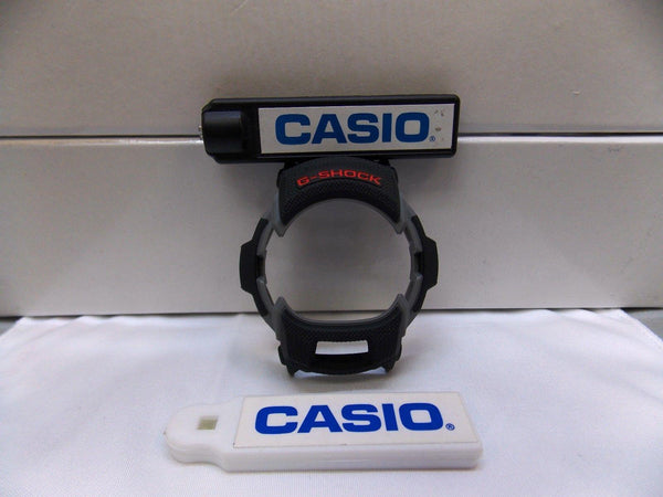 Casio Watch Parts G-7600 Inner Bezel / Shell Black/Gray W/ Red G-Shock letters
