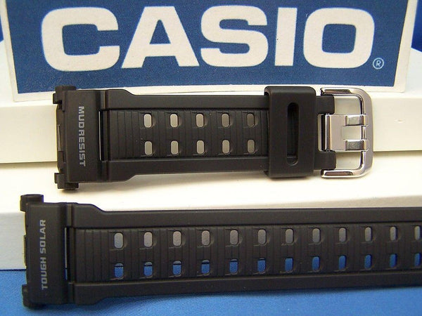 Casio watchband GW-9000 Mudman Mud Resist Black Resin G-Shock Watchband -