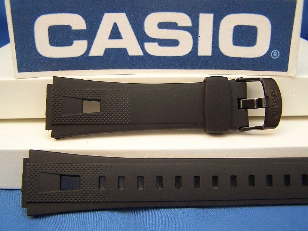 Casio watchband AQ-190 W-1. Black Resin Casio  Watchband