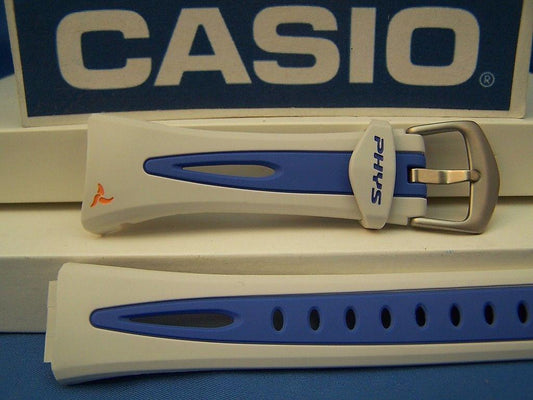 Casio Watchband STR-400 -7 Walking & Calorie blue/White Watchband