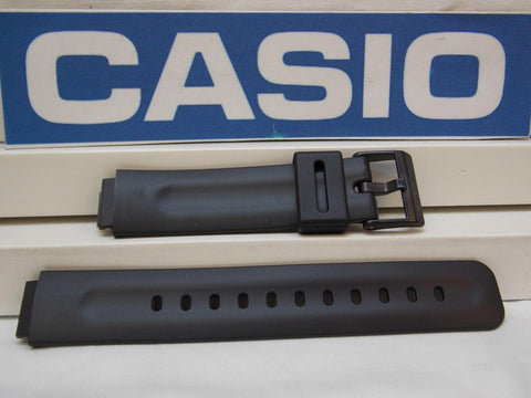 Casio watchband MW-33. Black Resin Watchband/ Factory Original