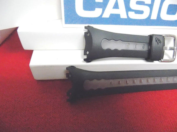 Casio watchband BG-163 Black and Clear Baby G Original  Resin