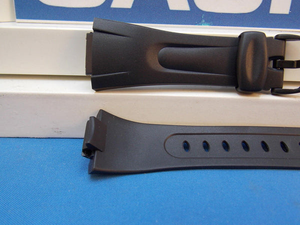 Casio watchband W-42, W-43 Illuminator Black Resin /Watchband