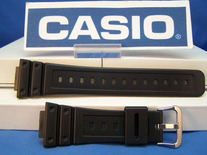 Casio Watchband DW-5600E G-Shock Original 16mm Black Resin Strap Watchband