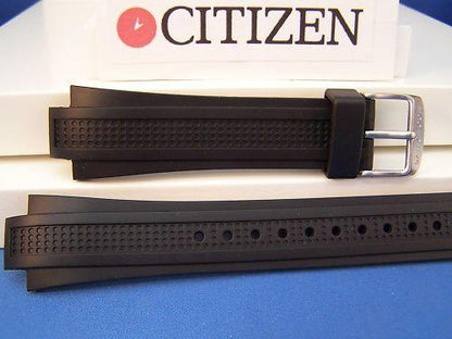 Citizen Watchband BL5334 -04E For Perpetual Calendar Model. Black Rubber Strap