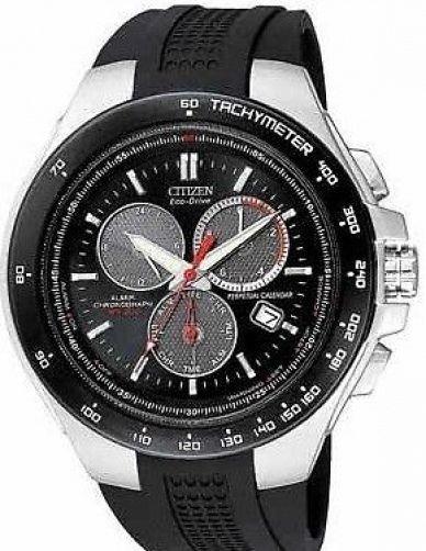 Citizen Watchband BL5334 -04E For Perpetual Calendar Model. Black Rubber Strap