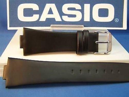 Casio Watchband EF-306 L Edifice. Black Leather Strap Includes Spring Bars