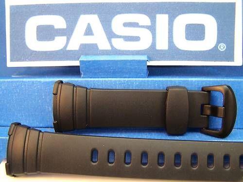 Casio watchband WVA-107 or WVA-107H Original Waveceptor Black Resin
