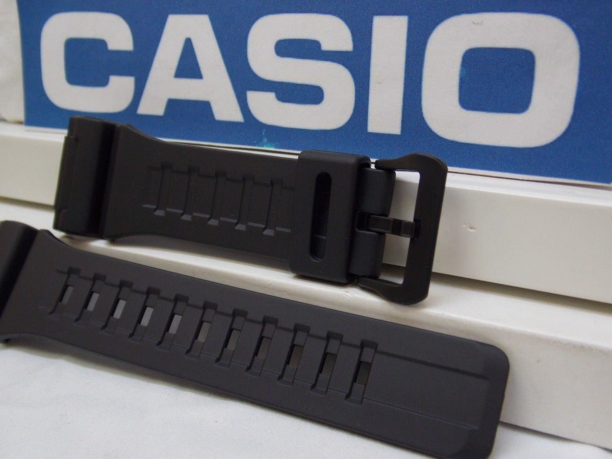 Casio watchband AQ-S810 & W-735 Black Rubber  for Tough Solar Illuminator