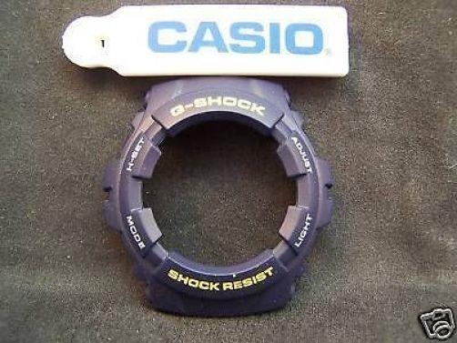 Casio Watch Parts G-100 -2 Bezel/Shell blue With Yellow/White letters