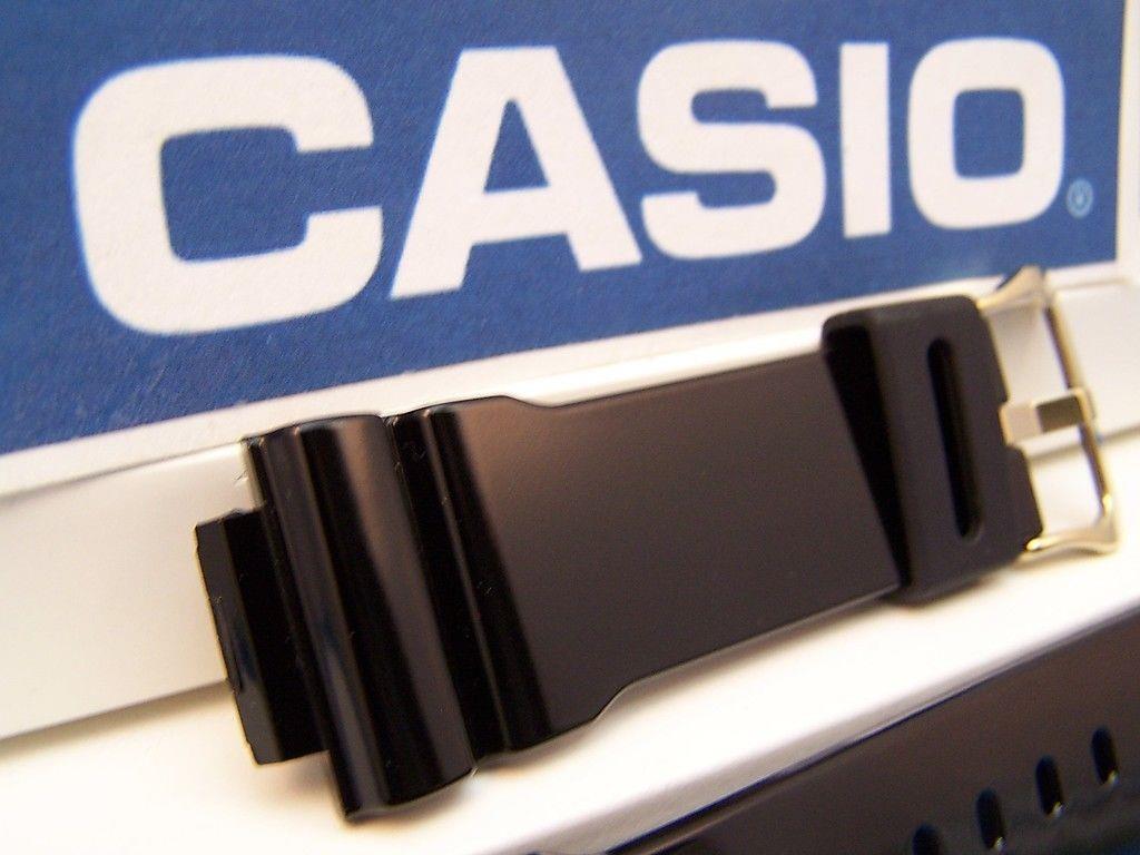 Casio Watchband DW-6900 CB-1 Shiny Black G-Shock Watchband Gold Tone Bckl