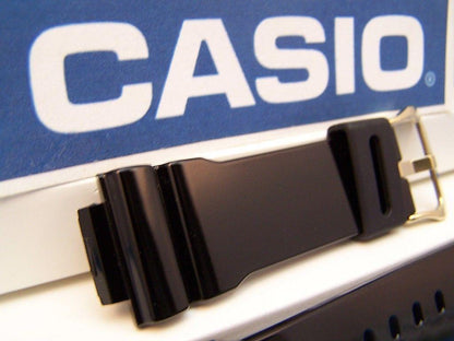 Casio Watchband DW-6900 CB-1 Shiny Black G-Shock Watchband Gold Tone Bckl