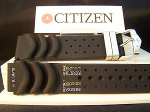 Citizen watchband Aqualand 20mm.Original for model BJ2000 Black Rubber